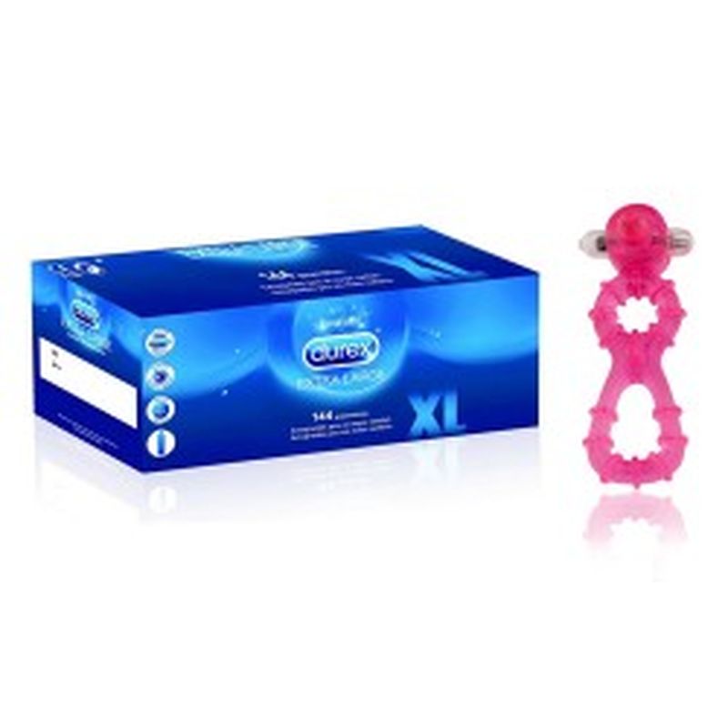 Set preservativos DUREX - Extra Large - y estimulador clítoris / anillo pene