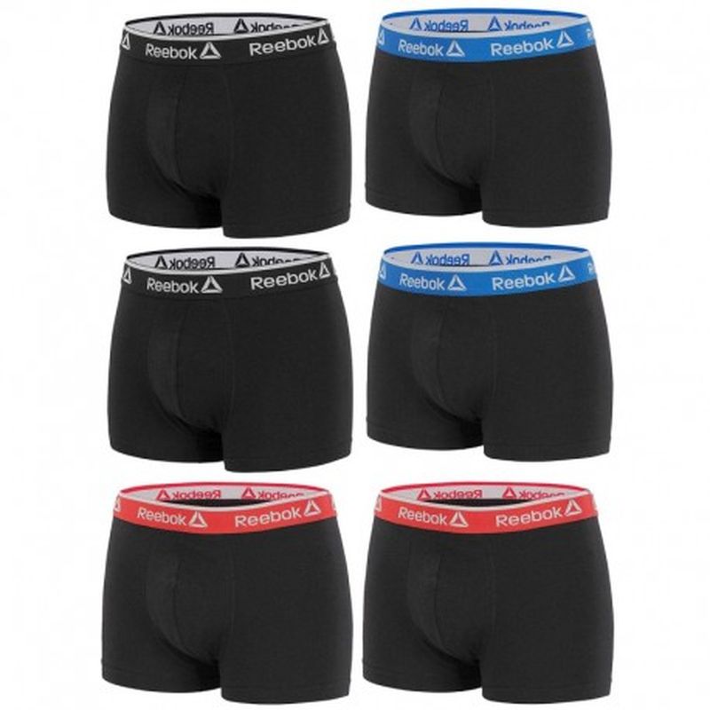 Set 6pcs boxers REEBOK - 95% algodón - Multi