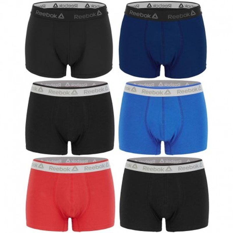 Set 6pcs boxers REEBOK - 95% algodón - Multi