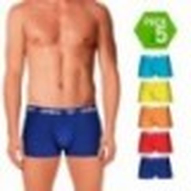 Set 5 Boxers UMBRO color-multicolor  - 65% polyester 35% algodón - Talla M
