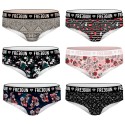 Pack 6pcs Surtido braguitas tipo slip FREEGUN - Talla M
