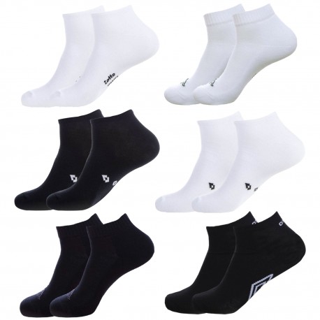 39/42 PACK 6 calcetines TOBILLEROS estilo deportivo - Umbro/Kappa/Lotto - surtidos - talla 39/42