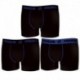 Set 3pcs en multicolor (negro y azul) - Boxers para hombre, en 95% algodón 5% elastano  - FREEGUN