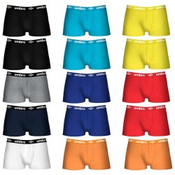 Set 15 boxers UMBRO - 100% algodón - multicolor