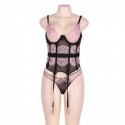 Corset Pink Lace Rosa