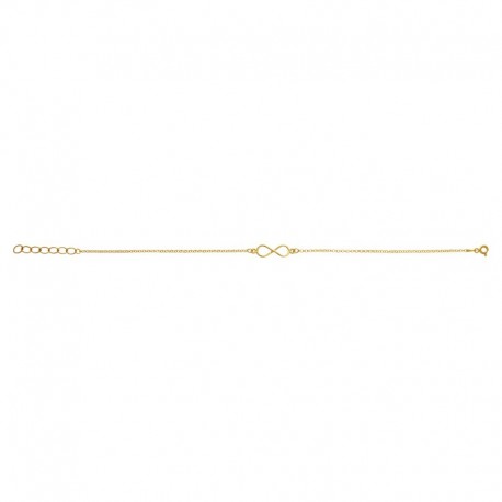 PULSERA INFINITO.BAÑO ORO AMARILLO
