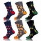 43/46 Set 6pcs calcetines de vestir Crazy Socks