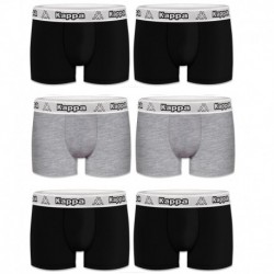 Set 6pcs Boxers Kappa - multicolor - 95% algodón 5% elastano
