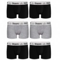 Set 6pcs Boxers Kappa - multicolor - 95% algodón 5% elastano