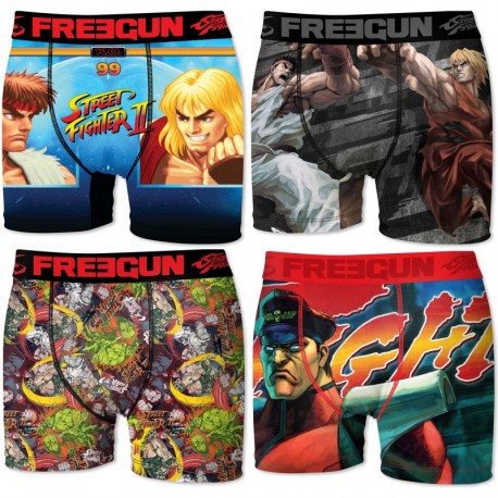 Pack 3pcs Surtido STREET FIGHTER FREEGUN - Talla S