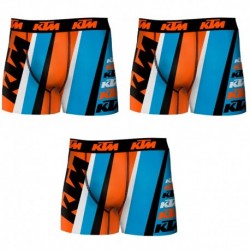 Set 3 Boxer KTM - microfibra (92% poliéster - 8% elastano) - multicolor