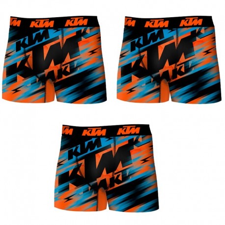 Set 3 Boxer KTM "Speed" - microfibra (92% poliéster - 8% elastano) - multicolor