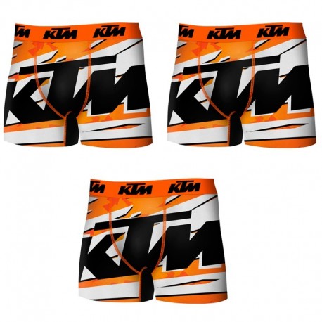 Set 3 Boxer KTM - microfibra (92% poliéster - 8% elastano) - multicolor