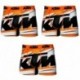 Set 3 Boxer KTM - microfibra (92% poliéster - 8% elastano) - multicolor