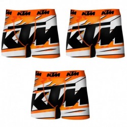 Set 3 Boxer KTM - microfibra (92% poliéster - 8% elastano) - multicolor