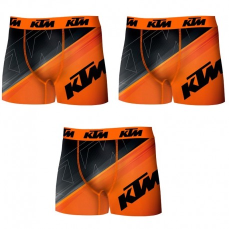 Set 3 Boxer KTM - microfibra (92% poliéster - 8% elastano) - multicolor