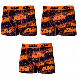 Set 3 Boxer KTM - microfibra (92% poliéster - 8% elastano) - multicolor
