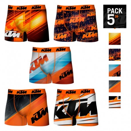 Boxer KTM - microfibra (92% poliéster - 8% elastano) - multicolor