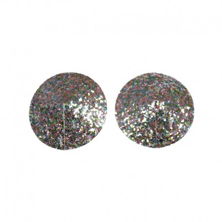 Pezoneras Shiny Spangle Plata