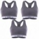 Talla XL: Pack de 3 Sujetador deportivo gris UMBRO XL