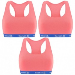 Talla L: Pack de 3 Top deportivo para mujer Rosa - 95% algodón 5% elastano