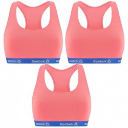 Talla XS: Pack de 3 Top deportivo para mujer Rosa - 95% algodón 5% elastano