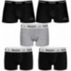 Talla M: Set 5pcs Boxers KAPPA - negro y multicolor - 95% algodón