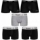 Talla M: Set 5pcs Boxers KAPPA - negro y multicolor - 95% algodón