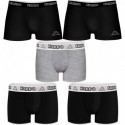 Talla M: Set 5pcs Boxers KAPPA - negro y multicolor - 95% algodón