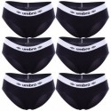 Talla XL: Pack de 6 Slip deportivo femenino negro UMBRO XL