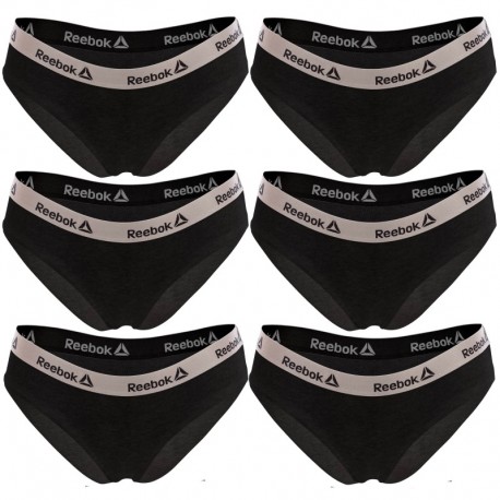 Talla M: Pack de 6 shorts deportivos para mujer Negro - 95% algodón 5% elastano