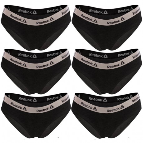 Talla S: Pack de 6 shorts deportivos para mujer Negro - 95% algodón 5% elastano