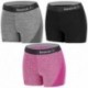 Talla XL: Pack de 3 SHORTS deportivo para mujer cintura alta - Morado/Gris/Negro - 92% poliéster 8% elastano