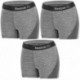 Talla L: Set 3 SHORTS deportivos deportivo para mujer REEBOK - cintura alta - Gris - 92% poliéster 8% elastano