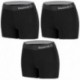 Talla S: Set 3 SHORTS deportivos deportivo para mujer REEBOK - cintura alta - Negro - 92% poliéster 8% elastano