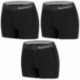 Talla XL: Set 3 SHORTS deportivos deportivo para mujer REEBOK - cintura alta - Negro - 92% poliéster 8% elastano