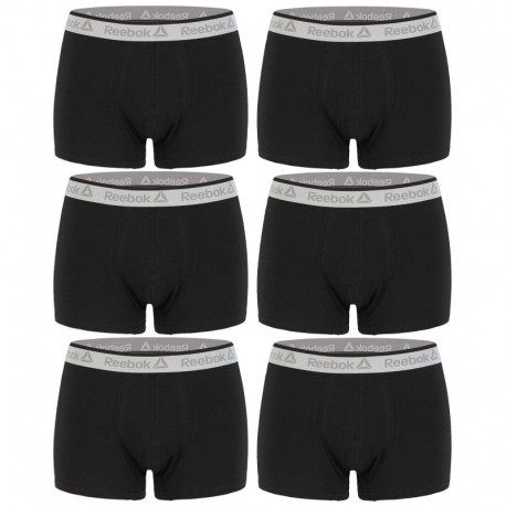 Talla M: Pack de 6 boxers 95% algodón - Body: 3negro/3rojo