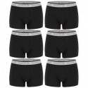 Talla M: Pack de 6 boxers 95% algodón - Body: 3negro/3rojo