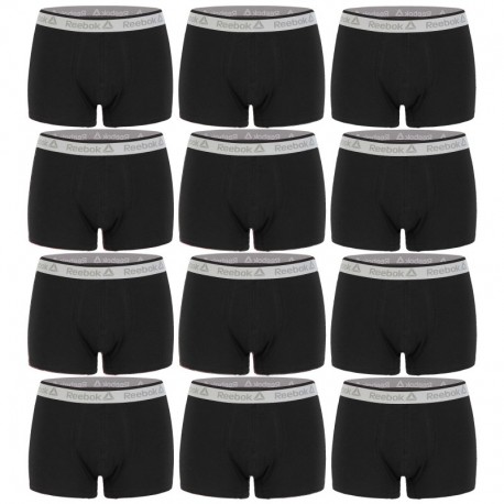 Talla XL: Pack de 12 boxers 95% algodón - Body: 6negro/6rojo