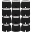 Talla XL: Pack de 12 boxers 95% algodón - Body: 6negro/6rojo