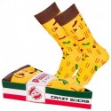 Talla: 35/38 Calcetines de vestir en caja - ideal para regalo - Algodón BIO - Crazy Socks - divertidos y originales
