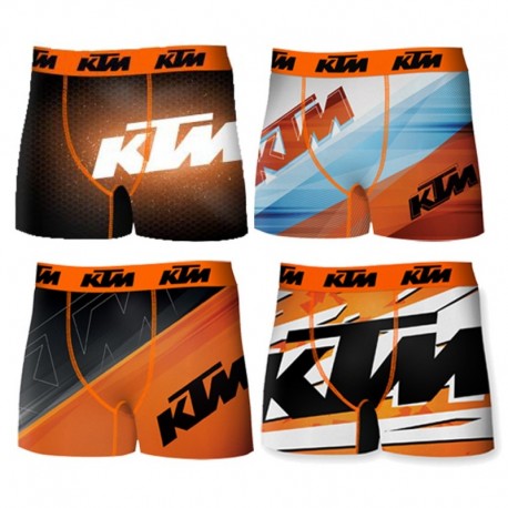 Talla M: Set 4pcs Boxers KTM - 92% poliéster 8% elastano