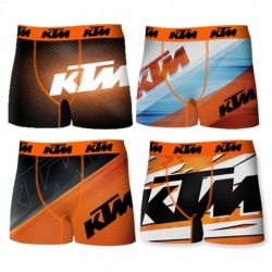 Talla XL: Set 4pcs Boxers KTM - 92% poliéster 8% elastano