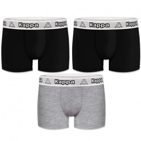 Set 3pcs Boxers Kappa - multicolor - 95% algodón 5% elastano