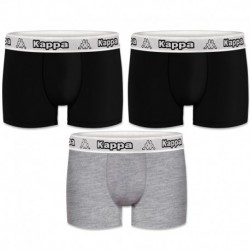 Set 3pcs Boxers Kappa - multicolor - 95% algodón 5% elastano