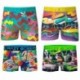 Talla M: Colección Retro - Pack de 4pcs Boxers Crazy Boxer - microfibra (92% poliéster - 8% elastano) - multicolor