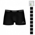 Set 8pcs Boxers Kappa - Black - XL