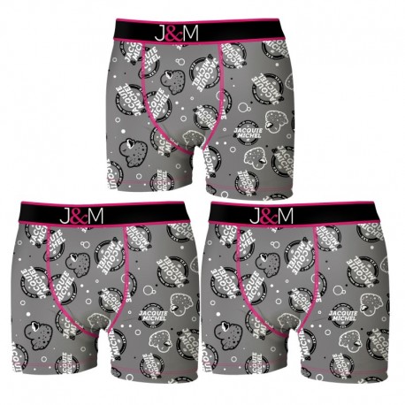 Talla XXL: Set 3 Boxers JACQUIE&MICHEL - Talla XXL - 92% poliéster 8% elastano