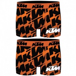 Talla M: Set 2 Boxer KTM - microfibra (92% poliéster - 8% elastano) - multicolor