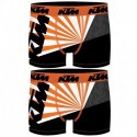 Talla L: Set 2 Boxer KTM - microfibra (92% poliéster - 8% elastano) - multicolor